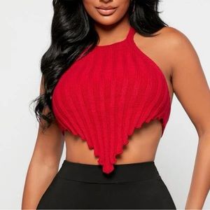 Red sexy crop top!